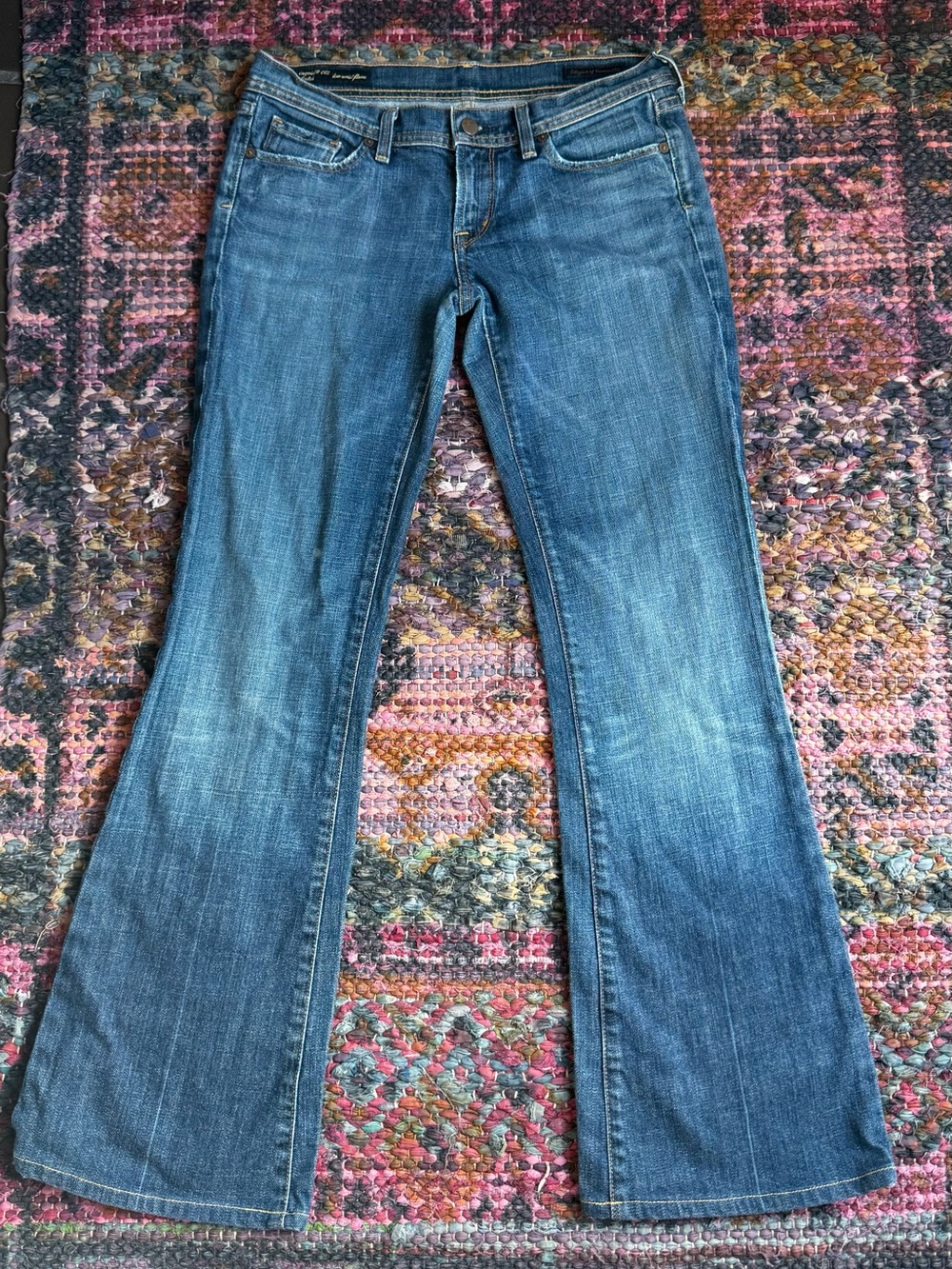 Citizens Of Humanity Medium Blue Flare Jeans